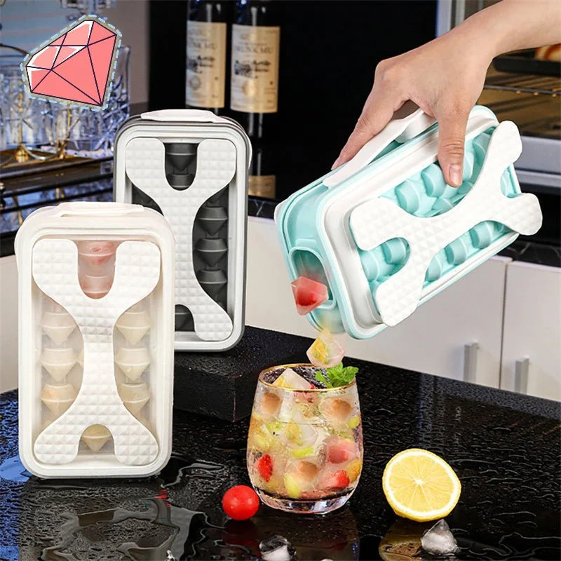 2in1 Portable Silicone Ice Ball Mold Ice Maker Water Bottle Ice Cube Mould Bottl