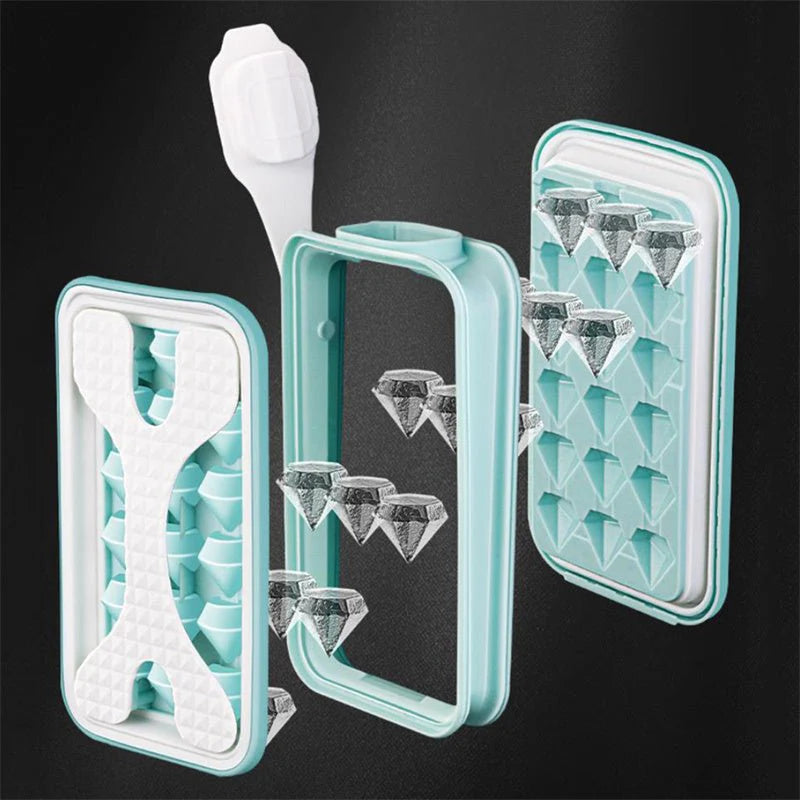 2in1 Portable Silicone Ice Ball Mold Ice Maker Water Bottle Ice Cube Mould Bottl