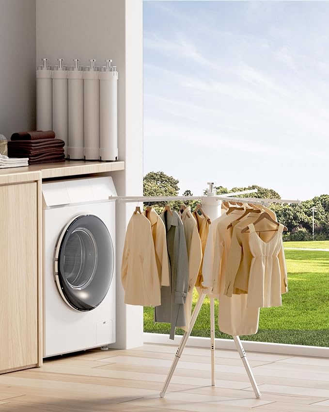 Foldable Standing Clothes Drying Rack
