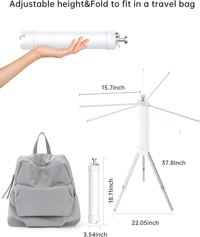 Foldable Standing Clothes Drying Rack