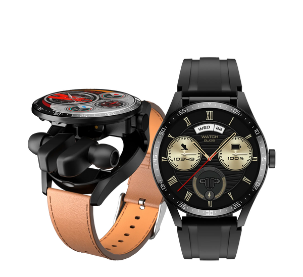 PowerBand GT5 - ساعة ذكية 2 في 1 + سماعات أذن