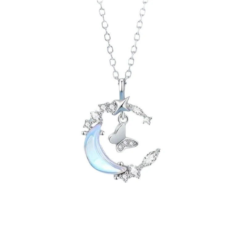 Sweet And Elegant Butterfly Necklace For Women Perfect For Moonlit Nights