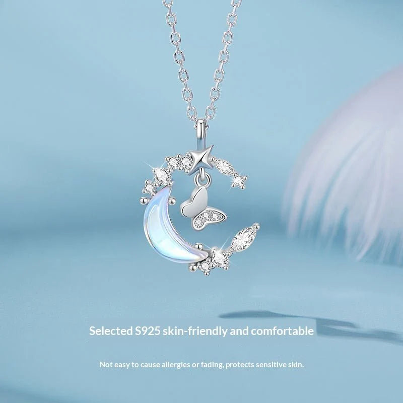 Sweet And Elegant Butterfly Necklace For Women Perfect For Moonlit Nights