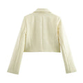 Women's Fashion Design Short Tweed Blazer