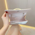 Women’s Elegant Pleated Pearl Evening Clutch